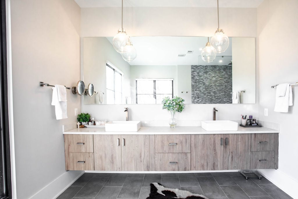 View of Inside Out Home: Modern Custom Home Renovation in Great Falls Virginia